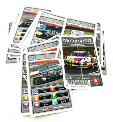 Motorsport Quartett & Trumpfen 97110 Berliner Spielkarten 32 Karten (98)