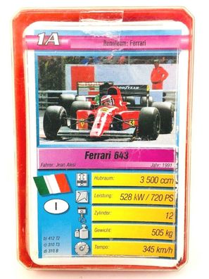 Quartett FX-Schmid Nr. 204038 Pole Position 1998 Formel 1 F1 Auto (W41)