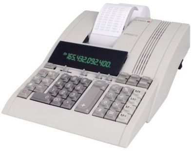 Tischrechner CPD 5212, mechanisches Druckwerk, 12 Zeichen, 220x90x290mm, lichtgrau...