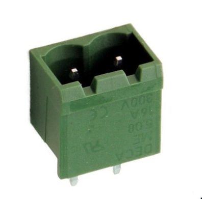 Grundteil 2-polig, Deca., Typ: ME040-50802, RM5,08, Stecker, female, grün 2St.