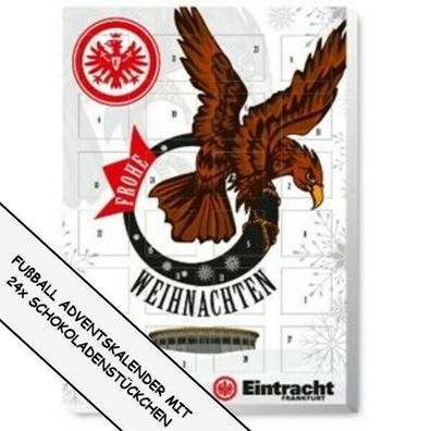 Eintracht Frankfurt Adventskalender Fussball 2021 + Pfeife, Schokoladen Kalender