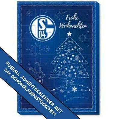 FC Schalke 04 Adventskalender Fussball 2021 + Pfeife, Schokoladen Kalender