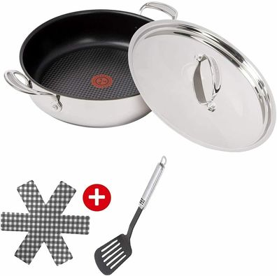 Tefal E76 Jamie Oliver Servierpfanne Induktion 30cm Deckel 4tlg - Set20 Antihaft