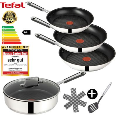 Tefal J90938 Jamie Oliver Pfannenset Induktion 7TLG Bratpfanne Pfanne Schmor Pan