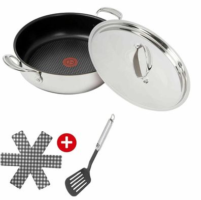 Tefal J90926 Jamie Oliver Servierpfanne 30cm + Deckel 4tlg Induktion Antihaft