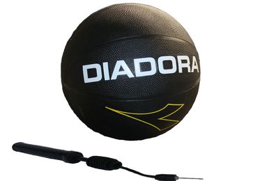 Diadora Basketball + Ballpumpe Gr. 7 Spielball Ball Trainingsball NBA BBL Pumpe