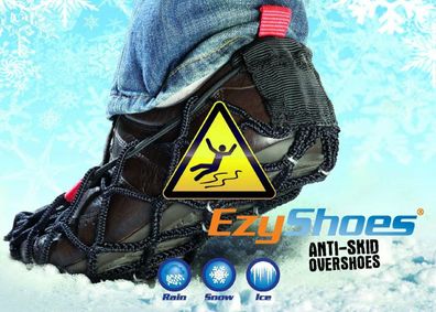 EzyShoes Antirutsch Krallen Gr.42-47 Schuhspikes Spikes Gleitschutz Schneeschuhe