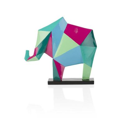 CocoMaison Elefant Statue / Skulptur, Elefantenskulptur Dekoration Deko Sockel
