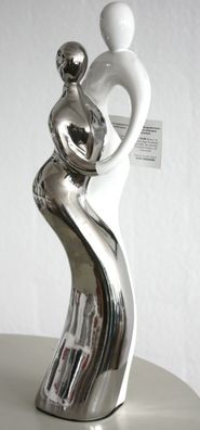 GILDE Skulptur Paar Blues Art. 30502 Dekoration Figur Sculpture Deko Keramik