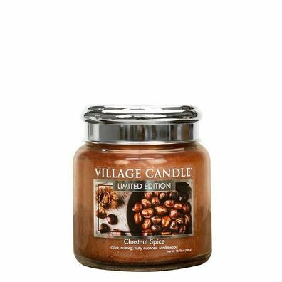 Village Candle Chestnut Spice Duftkerze Glas 389g Duft Kerzen Kastanie