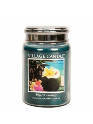 Village Candle Tropical Getaway Duftkerze Glas 602g, Dauer 170Std, Kerze, Duft