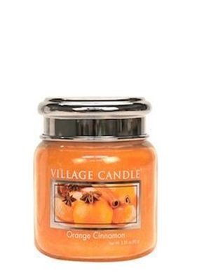 Village Candle Orange Cinnamon Duftkerze Glas 389g Zimt Duft Kerzen Yankee