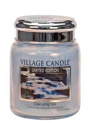 Village Candle Cascading Falls Duftkerze Glas 389g, Dauer 105Std, Kerze, Duft