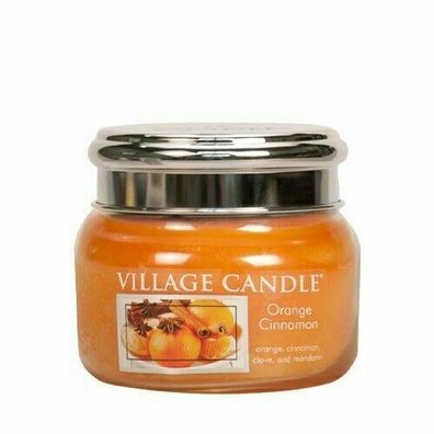 Village Candle Orange Cinnamon Duftkerze Glas 262g Kerzen, Duft Zimt zimtig