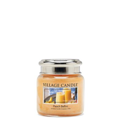 Village Candle Peach Bellini Duftkerze 389g Frucht fruchtig Duft Kerze Pfirsisch
