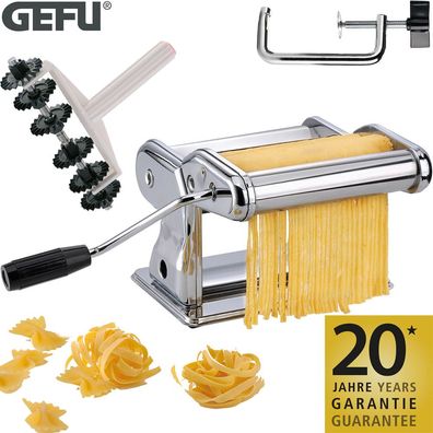GEFU Pasta Perfetta Brillante Nudel Maschine Pasta Teig Pastarad Edelstahl NEU