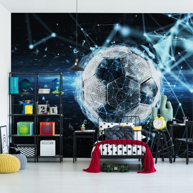 Muralo VINYL Fototapete XXL TAPETE Wohnzimmer Fußball Modern 3D 3476