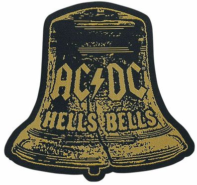 AC/ DC Hells Bells Cut Out gewebter Aufnäher woven Patch Neu & Official!