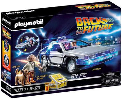 Playmobil Back to the Future 70317 DeLorean mit Lichteffekten, Ab 6 Jahren, 38.5 ...
