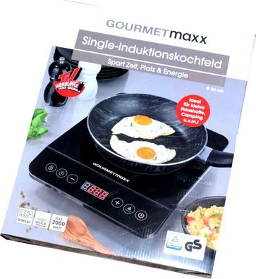 Einzel Single Induktionskochfeld Gourmetmaxx Sensot Touch Led Display NEU