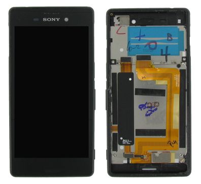 Original Sony Xperia M4 Aqua Dual E2363 Display Touchscreen Gehäuse Schwarz A-War...