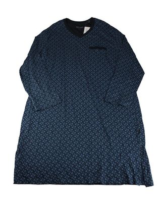 Schiesser Herren Nachthemd Pyjamaoberteil Gr. 58/3XL blau Neu