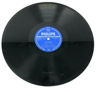 10" Schellackplatte Philips P 44 814 H - AltLissabon / Der alte Cowboy (W6)