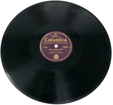 10" Schellackplatte Columbia FB 3375 Gipsy Romance / Carmenchita (W16)