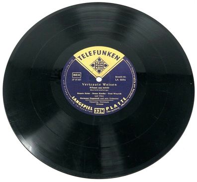 Telefunken Vinyl LP 33 M - Telefunken LA 6084 Vertraute Weisen LP 37 327 (W12)