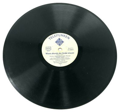10" Schellackplatte Telefunken A10812 - Es klingt ein Lied aus längst verga (W5)