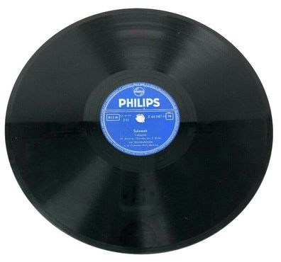 10" Schellackplatte Shellac Philips P44 947H Schwarzbraune Augen / Sulameh (W6)