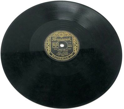 10" Schellackplatte Brunswick 04970 - Just a little lovin' - Bing Crosby (W16)