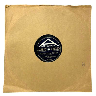 10" Schellackplatte Artiphon Record 2594 / 2595 Steyrische Tänze (273)