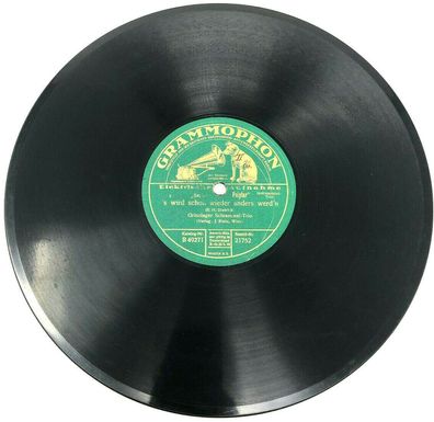 10" Schellackplatte Grammophon B49270 - Von meinen Bergen muß ich scheiden (S1)
