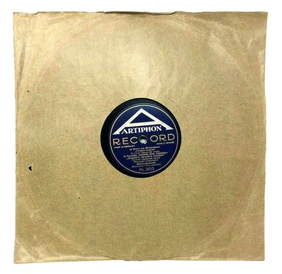 10" Schellackplatte Artiphon Record 2652 / 2653 Lied der Wolgsschiffer (273)