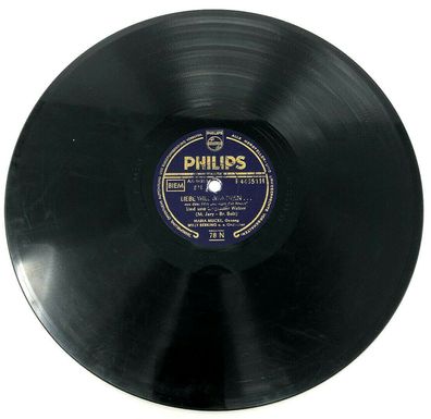 10" Schellackplatte Philips P44351H Alte Lieder, traute Weisen / Liebe will (S1)