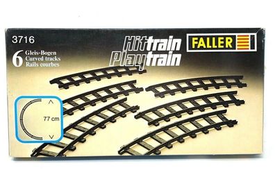 FALLER Hittrain / Playtrain 3716 - 6 Gleis-Bogen in Originalverpackung (82)