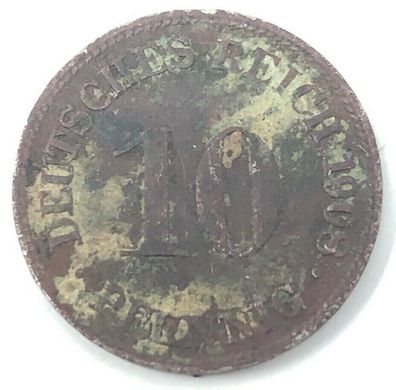 10 Pfennig 1908 D - Dt. Reich (K)