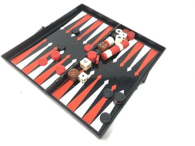 Spielekoffer aufklappbar - Schach und Backgammon Magnetspielsteine (81)