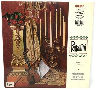 12" Vinyl - bellaphon BWS 319 - Paganini - Operette von Franz Lehar (P6)
