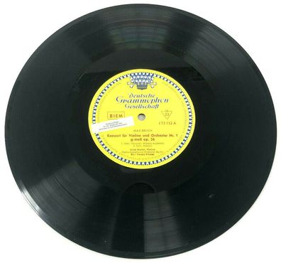 Vinyl LP 10" Deutsche Grammophon – J 73 112 Violinkonzert G-moll Op. 26 (270)
