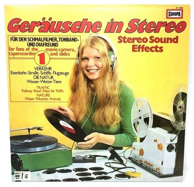 12" Vinyl LP Europa E 1008 Geräusche in Stereo Nr. 1 - Stereo Sound Effects (P6)