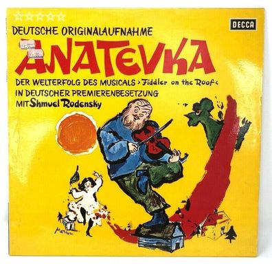 12" Vinyl LP - Decca SLK 16533-P - Anatewka Musical "Fiddler on the Roof" (W32)