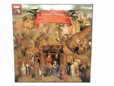Box Set mit 3x 12" LP Vinyl - Bach Weihnachts - Oratorium - EMI 1C 197-28 583/85