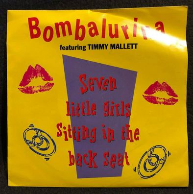 Vinyl 7" 45 RPM Bombalurina Featuring Timmy Mallett - Seven Little Girls (K)