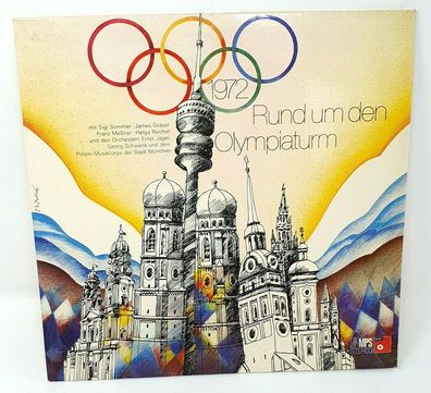 Vinyl LP 1972 Rund um den Olympiaturm mit Sigi Sommer, James Graser CRA 867 (K)