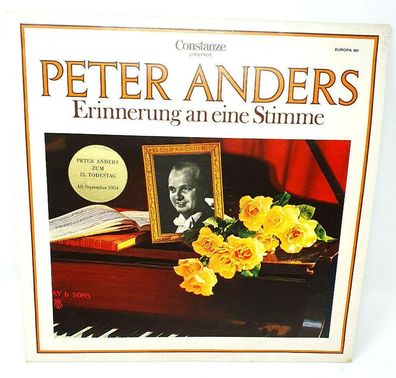 Vinyl LP Constanze präsentiert Peter Anders Erinnerung An Eine Stimme EUROPA 382