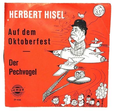 Vinyl 7" 45 RPM - Tempo EP 4155 - Herbert Hisel - Auf dem Oktoberfest (W22)