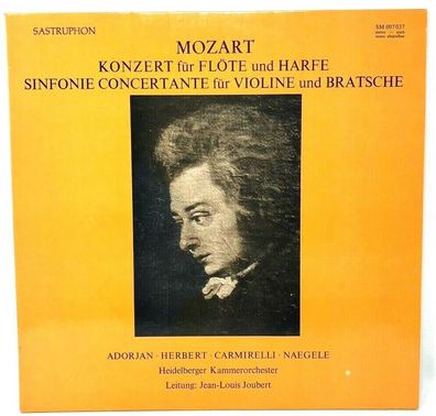 12" Vinyl - Sastruphon SM 007037 - Mozart - Konzert für Flöte und Harfe (P7)