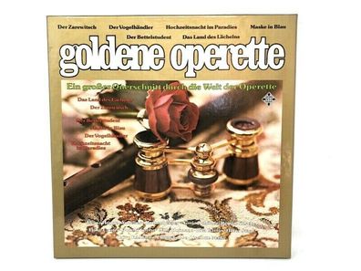 Box Set mit 3x 12" LP Vinyl - goldene operette - Telefunken 6.30112 DX (K)